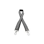 angel çanta aksesuar Angel Çanta Aksesuar 120x3 cm Polyester Kolon Çanta Sapı Siyah Beyaz Simli Gümüş Metalli