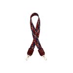 angel çanta aksesuar Angel Çanta Aksesuar Ledi Supra Örgü Model Bordo Renk Derili Çanta Sapı Light Gold Metalli