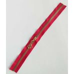 Angel Çanta Aksesuar Başlıklı Fermuar 30 Cm Light Gold Metal Kırmızı