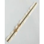 Angel Çanta Aksesuar Başlıklı Fermuar 40 Cm Light Gold Metal Krem