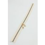Angel Çanta Aksesuar Çift Başlı Krem Fermuar Light Gold Metal 40 Cm