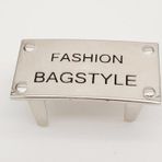 Angel Çanta Aksesuar Fashion Bagstyle Yazılı Plaka Süs Gümüş Renk