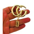 Angel Çanta Aksesuar G Model Püsküllü Plaka Süs Light Gold Renk