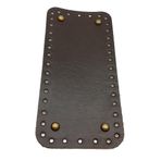 Angel Çanta Aksesuar Gerçek Deri Koyu Kahve 25x12 Cm Dikdörtgen Antik Metalli Çanta Tabanı