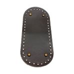 Angel Çanta Aksesuar Gerçek Deri Koyu Kahve 25x12 Cm Oval Antik Metalli Çanta Tabanı