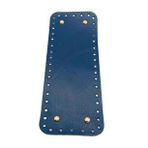 Angel Çanta Aksesuar Gerçek Deri Lacivert 30X12 cm Dikdörtgen Light Gold Metalli Çanta Tabanı