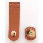 Angel Çanta Aksesuar Gerçek Deri Taba Renk Mini Kapak 8X2,3 Cm Light Gold Metalli