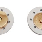 Angel Çanta Aksesuar Gerçek Derili Mıknatıslı Çıtçıt Beyaz Light Gold Metalli