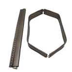 Angel Çanta Aksesuar Gri Renk Derili Metal Çanta Ağzı 30 Cm