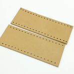 Angel Çanta Aksesuar Ham Doğal Renk Gerçek Deri Tutma Sapı 15X6 Cm Simit Sap