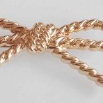 Angel Çanta Aksesuar Light Gold İnce Fiyonk Plaka Süs