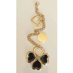 Angel Çanta Aksesuar Light Gold Sarkaç Süs Yonca Kalp Daire