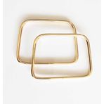 Angel Çanta Aksesuar Light Gold Yeni Kare Metal Çanta Sapı 7X11 Cm