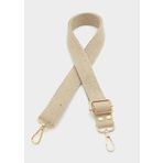 Angel Çanta Aksesuar Pamuklu Kolon 120X3 Cm Bej Light Gold Metalli