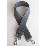 Angel Çanta Aksesuar Pamuklu Kolon 120x4 Cm Gümüş Metal Koyu Gri