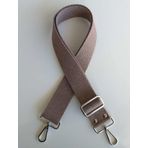 Angel Çanta Aksesuar Pamuklu Kolon 120x4 Cm Gümüş Metal Vizon