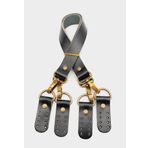 Angel Çanta Aksesuar Siyah Gerçek Deri 55 Cm Çift Sap Misu Model Antik Metal