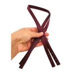 Angel Çanta Aksesuar Slim Model 70x1.2 cm Suni Deri Bordo Renk Çift Çanta Sapı