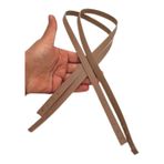 Angel Çanta Aksesuar Slim Model 70x1.2 cm Suni Deri Vizon Renk Çift Çanta Sapı
