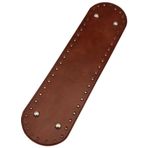 Angel Çanta Aksesuar Suni Deri 37x10 cm Oval Çanta Tabanı Taba Renk Gümüş Aparatlı