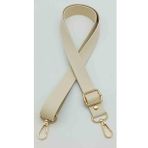 Angel Çanta Aksesuar Suni Deri Ayarlı Çanta Sapı 120X2.4 Cm Krem Light Gold Metal