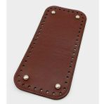 Angel Çanta Aksesuar Suni Deri Bordo Renk 30X12 cm Dikdörtgen Çanta Tabanı (Gümüş Aparatlı)