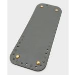 Angel Çanta Aksesuar Suni Deri Gri Renk 30X12 cm Dikdörtgen Çanta Tabanı (Light Gold Aparatlı)