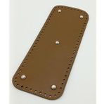 Angel Çanta Aksesuar Suni Deri Vizon Renk 30X12 cm Dikdörtgen Çanta Tabanı (Gümüş Aparatlı)