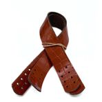 Angel Çanta Aksesuar Taba Renk Croco Desen 30x2 cm Gerçek Deri Çanta Sapı