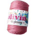 Angel Çanta Aksesuarları Aksesuar 100 Gram Polyester Makrome Gül Kurusu Renk