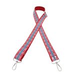 Angel Çanta Aksesuarları Aksesuar 120x3 cm Polyester Kolon Sapı Fuşya Mavi Gümüş Metalli