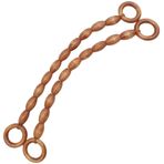 Angel Çanta Aksesuarları Aksesuar 20 mm Oval Ahşap Boncuklu 40 cm Taba Renk Sapı