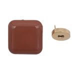 Angel Çanta Aksesuarları Aksesuar 3.5 cm Kare Akrilikli Taba Renk Light Gold Mıknatıslı Kilit