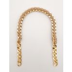 Angel Çanta Aksesuarları Aksesuar 40 cm Derili Zincir Vizon Renk Light Gold Metalli