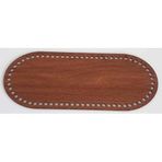Angel Çanta Aksesuarları Aksesuar Ahşap 30X12 Cm Oval Tabanı (Koyu Renk)