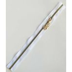 Angel Çanta Aksesuarları Aksesuar Başlıklı Fermuar 30 Cm Light Gold Metal Beyaz
