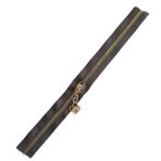 Angel Çanta Aksesuarları Aksesuar Başlıklı Fermuar 30 Cm Light Gold Metal Koyu Vizon