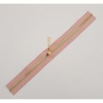 Angel Çanta Aksesuarları Aksesuar Başlıklı Fermuar 30 Cm Light Gold Metal Pudra Renk