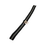 Angel Çanta Aksesuarları Aksesuar Çift Başlı Siyah Fermuar Light Gold Metal 40 Cm
