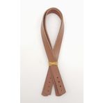 Angel Çanta Aksesuarları Aksesuar Gerçek Deri 35x1.2 cm Sütlü Kahve Renk Çift Sapı