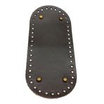 Angel Çanta Aksesuarları Aksesuar Gerçek Deri Koyu Kahve 25X12 cm Oval Antik Metalli Tabanı