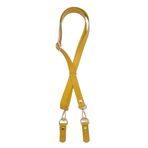 Angel Çanta Aksesuarları Aksesuar Gerçek Deri Limon Küfü Renk 2x130 cm Sürgütlü Ayarlanabilir Sapı Light Gold Metalli