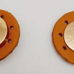 Angel Çanta Aksesuarları Aksesuar Gerçek Derili Mıknatıslı Çıtçıt Açık Taba Light Gold Metalli