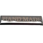 Angel Çanta Aksesuarları Aksesuar Handmade Yazılı Metal Etiket Plaka Süs Füme Renk