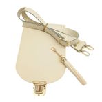 Angel Çanta Aksesuarları Aksesuar Krem Suni Deri 120x2 cm Saplı Püsküllü Seti Light Gold Metalli