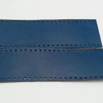 Angel Çanta Aksesuarları Aksesuar Lacivert Gerçek Deri Tutma Sapı 18X6 Cm Simit Sap