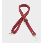 Angel Çanta Aksesuarları Aksesuar Süet Nubuk Bordo 140X2 Cm Sapı Sürgütlü Gümüş Metal