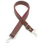 Angel Çanta Aksesuarları Aksesuar Suni Deri Ayarlı Sapı 120X2.4 Cm Bordo Gümüş Metal