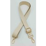 Angel Çanta Aksesuarları Aksesuar Suni Deri Ayarlı Sapı 120X2.4 Cm Krem Light Gold Metal