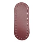 Angel Çanta Aksesuarları Aksesuar Suni Deri Bordo 20X8 cm Oval Tabanı
